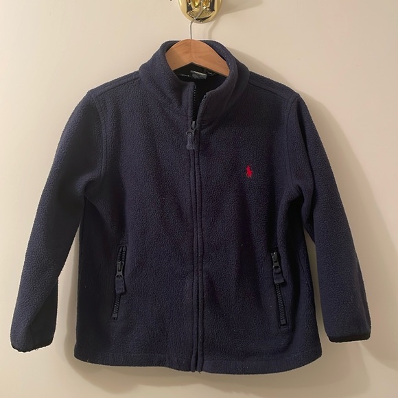 Polo by Ralph Lauren Navy Boys Fleece Full-Zip Jacket - Picture 1 of 1
